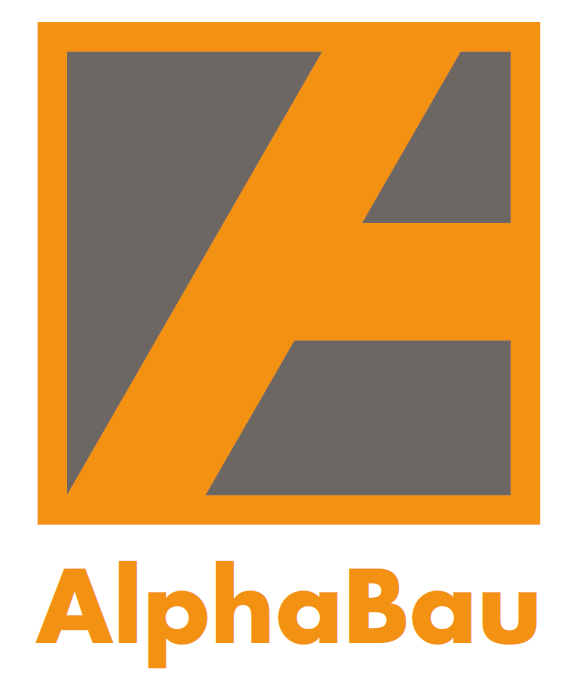 Logo neu mit Schriftzug AlphaBau kl
